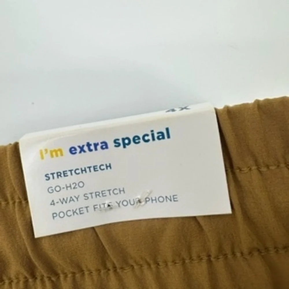 2 Old Navy Mens 4X StretchTech‎ High Rise Go-H2O 4-Way Stretch Shorts Brown Red